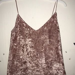 Velvet tank top